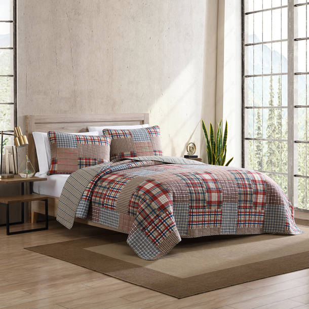 Eddie Bauer Madrona Plaid Cotton Quilt Set & Reviews Wayfair Canada